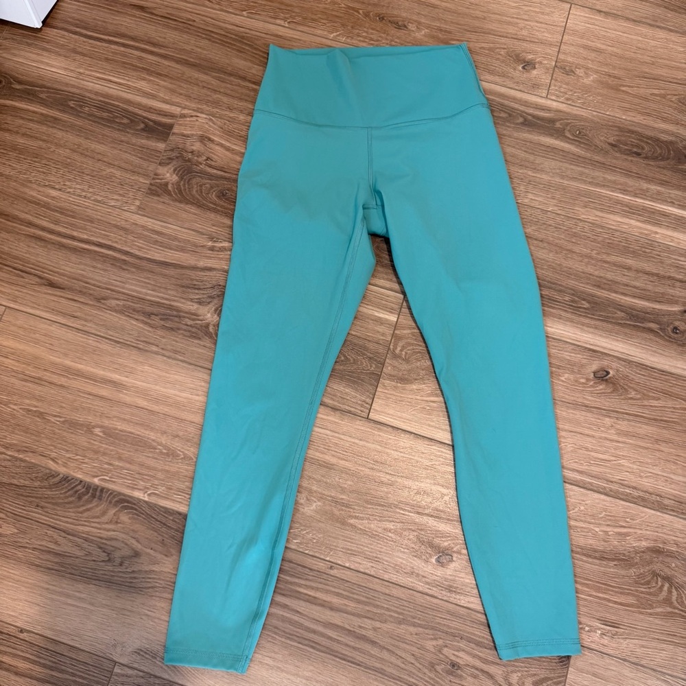 Everlane Womens The Perform Ankle Leggings Sz S Green Interior Pocket High Waist - Picture 7 of 7